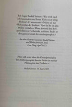 Laden Sie das Bild in den Galerie-Viewer, Anthroposophie und die "Philosophie der Freiheit"