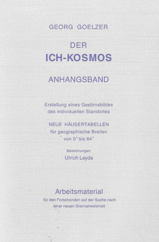 Der Ich-Kosmos / Anhangsband