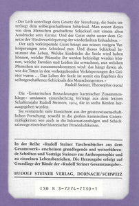 Esoterische Betrachtungen karmischer Zusammenhänge Band III