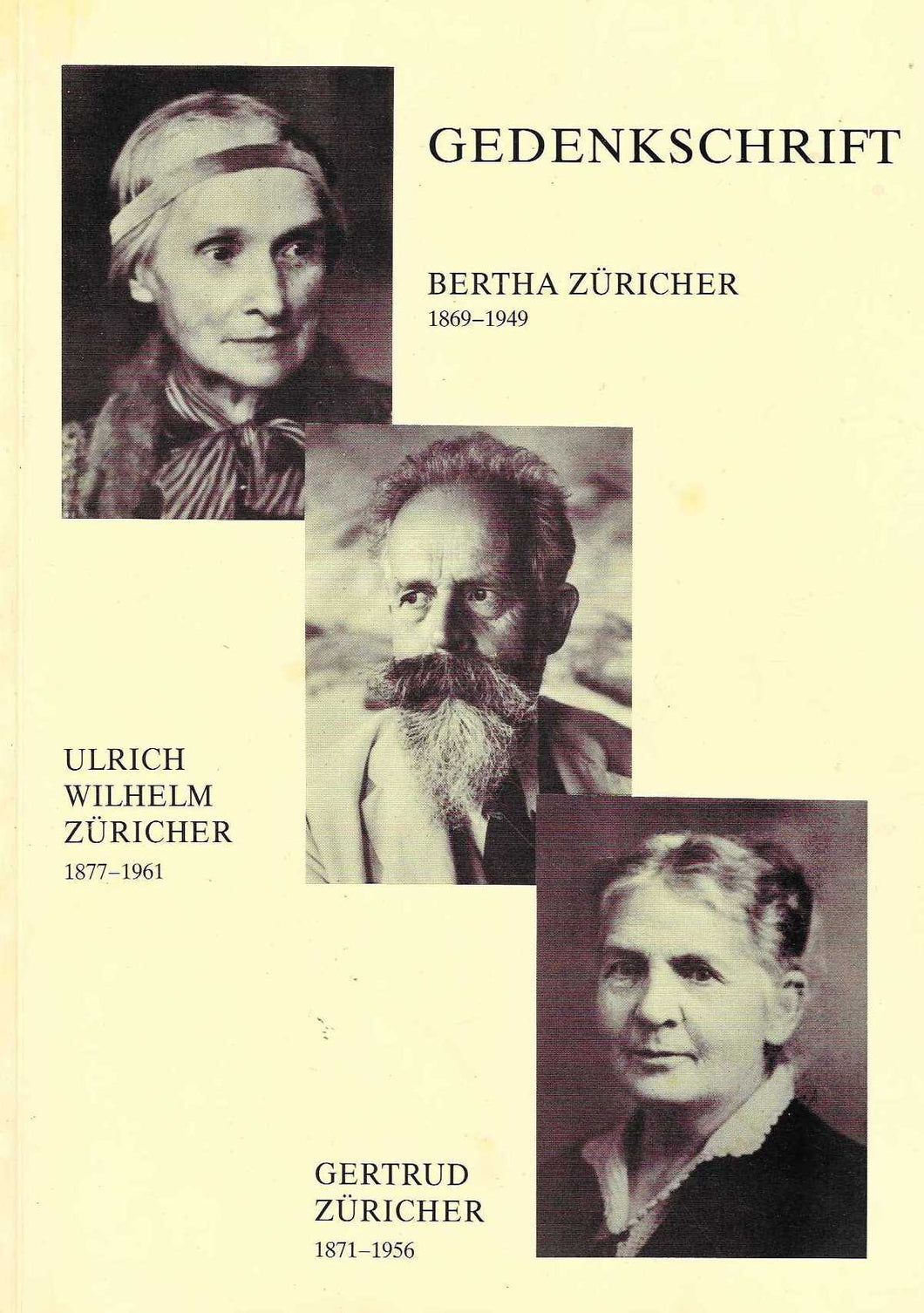 Gedenkschrift Bertha Züricher