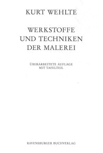 Werkstoffe und Techniken der Malerei