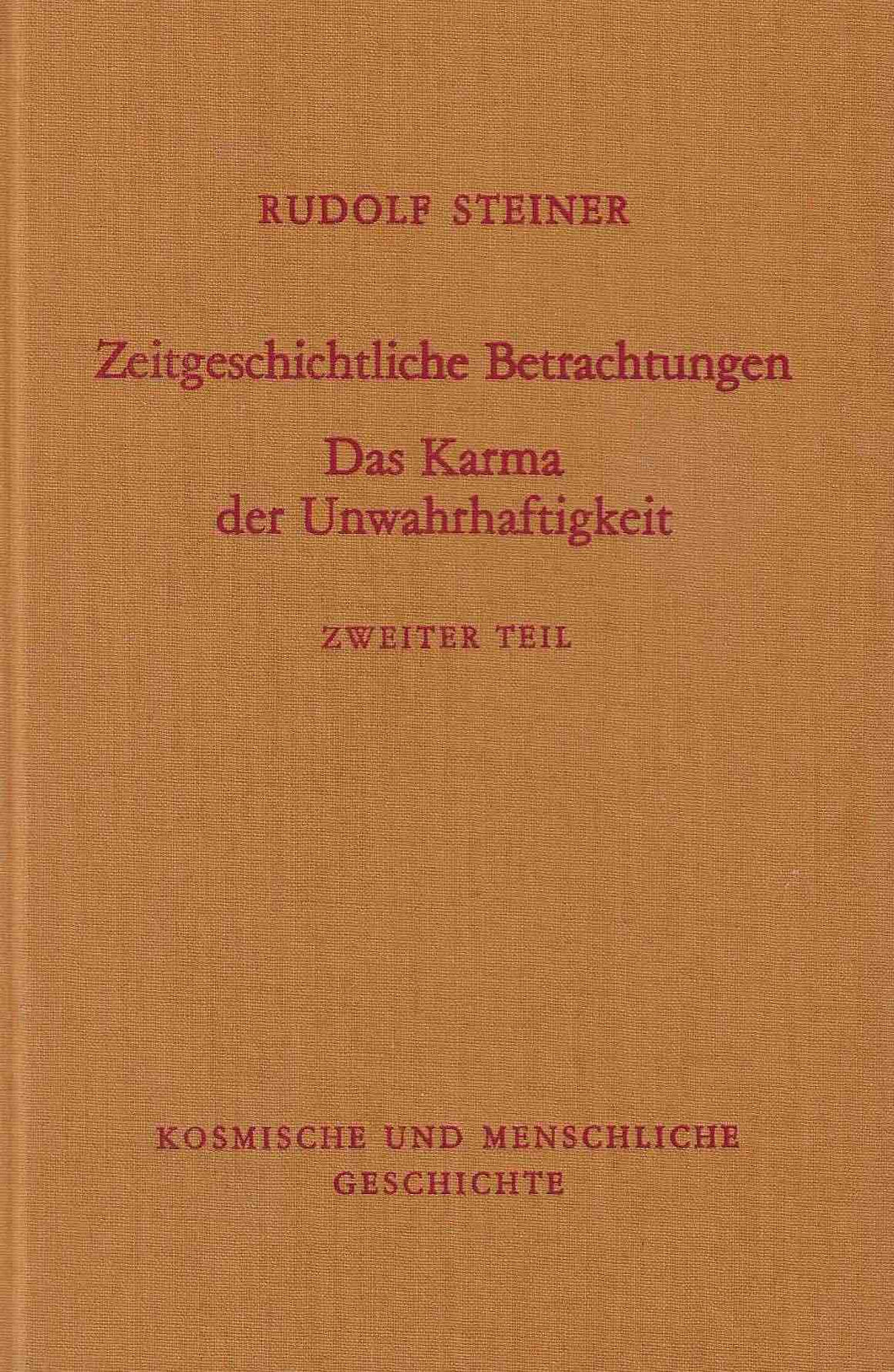 Zeitgeschichtliche Betrachtungen