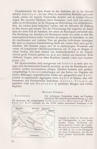 Die Mineralfunde der Schweizer Alpen