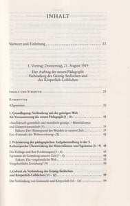 Kommentar zu Rudolf Steiners Vorträgen über Allgemeine Menschenkunde als Grundlage der Pädagogik