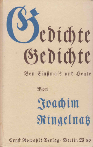 Gedichte, Gedichte