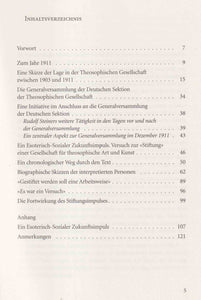 Rudolf Steiners Versuch einer Stiftung für Theosophische Art und Kunst 15. Dezember 1911