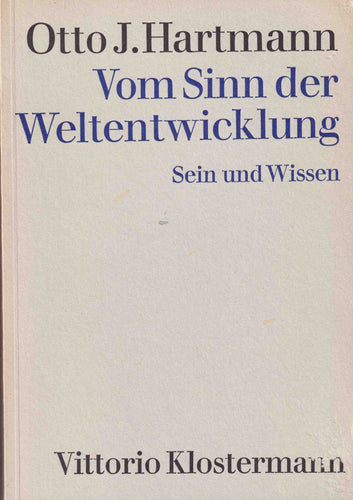 Vom Sinn der Weltentwicklung